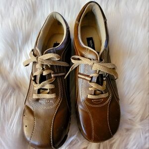 Massimo Brown Leather Upper Womens Sneakers Size 9 1/2